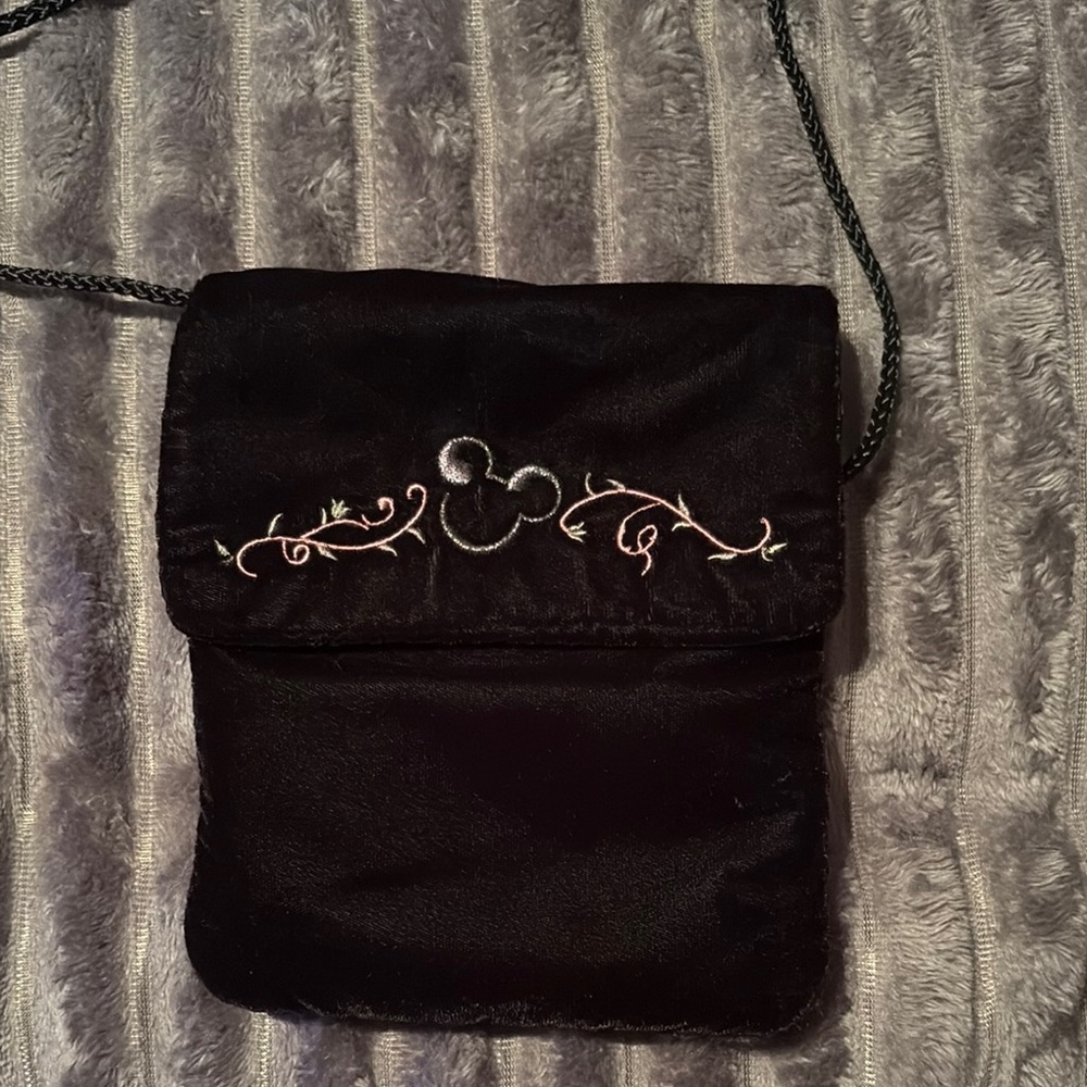 Disney Black Crossbody Bag Sleek Design